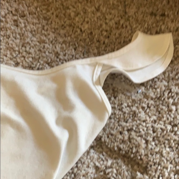 White body suit with ruffle sleeve - Picture 3 of 4